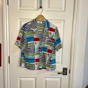 Nautical short sleeve shirt